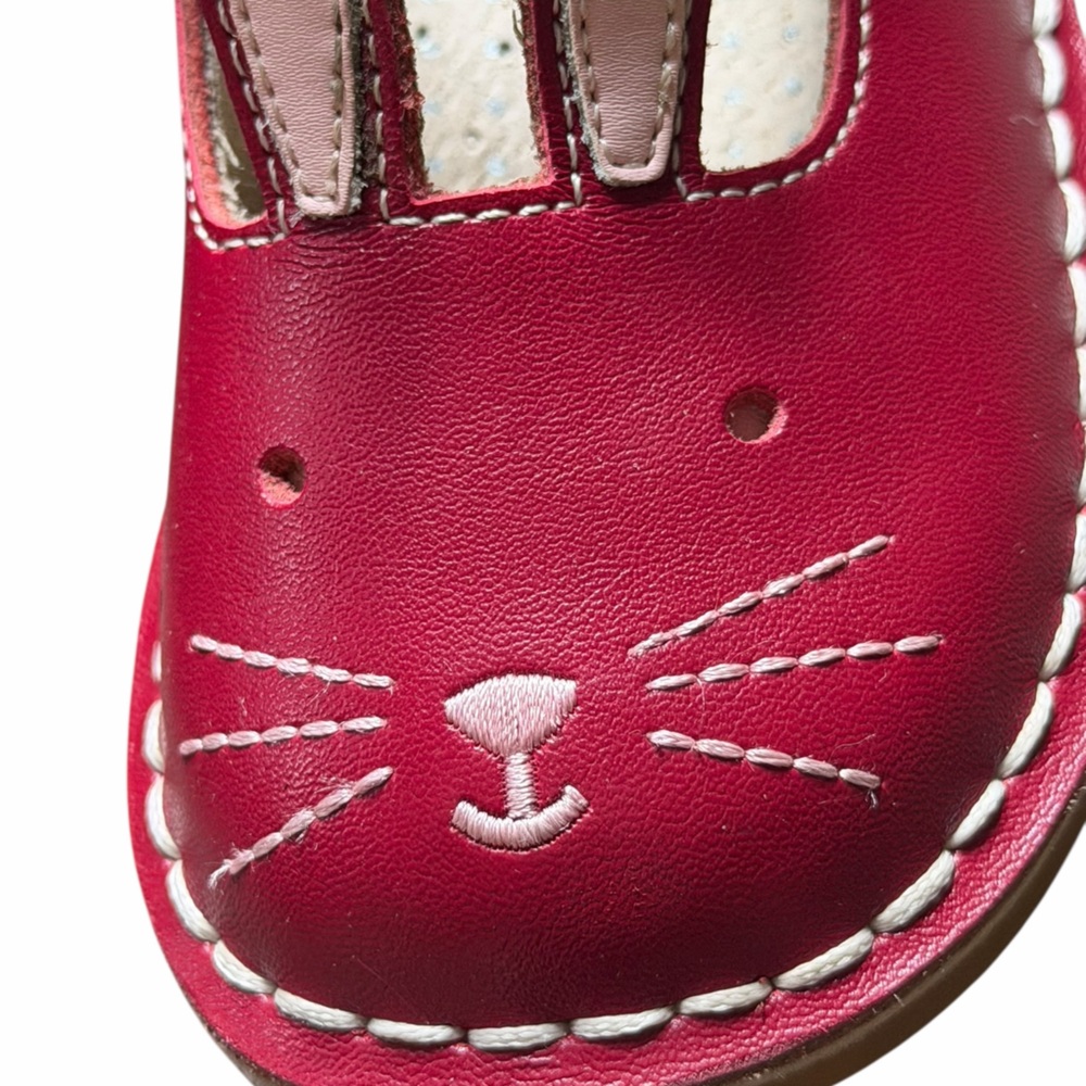 Livie & Luca girls toddler Red Bunny Mary Janes dress shoes size 9 NEW - Picture 2 of 6